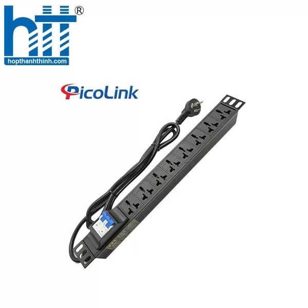 Hợp Thành Thịnh - Thanh nguồn PDU Đa năng 8 ổ cắm 32A Attomat MCB