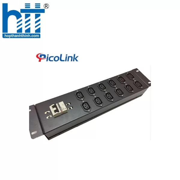 HTT -Thanh nguồn PDU Đa năng 12 ổ cắm 32A dùng cho tủ mạng C13 ngang