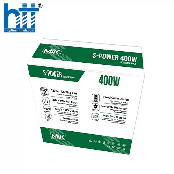 Hợp Thành Thịnh - Nguồn MIK S-Power 400 (400W | Non-modular) 