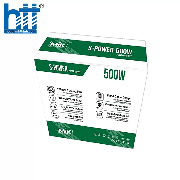 Hợp Thành Thịnh - Nguồn MIK S-Power 500 (500W | Non-modular)
