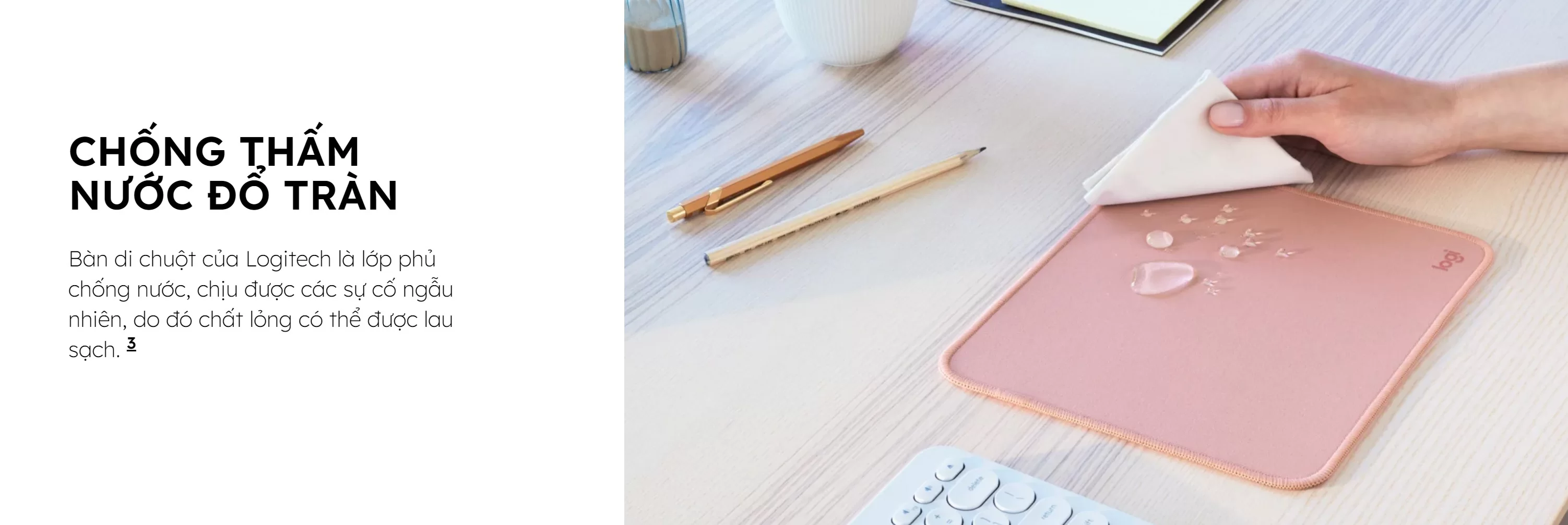 Bàn di chuột Logitech studio series - Xám (956-000034)