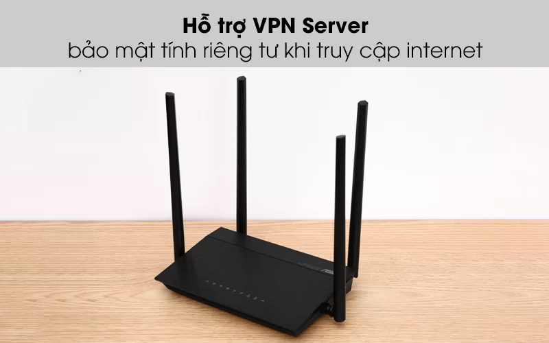 Hộ trợ VPN Sercer - Router Wifi Chuẩn AC1500UHP Băng Tần Kép Asus AC1500 Đen Hộ trợ VPN Sercer - Router Wifi Chuẩn AC1500UHP Băng Tần Kép Asus AC1500 Đen