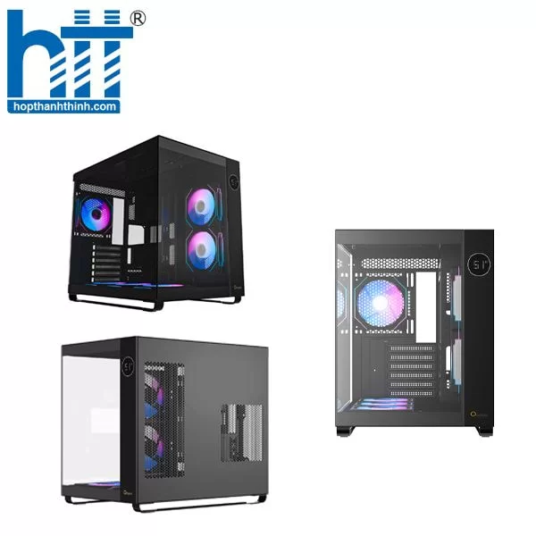 Hợp Thành Thịnh - Vỏ Case Ocypus Iota C70 ARGB Black ATX - 6 Fan ARGB