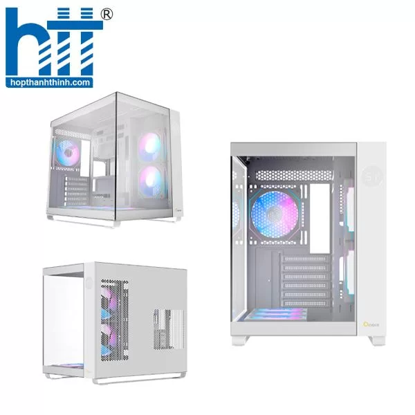 Hợp Thành Thịnh - Vỏ Case Ocypus Iota C70 ARGB White ATX - 6 Fan ARGB