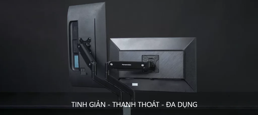 GEARVN Giá treo màn hình Human Motion M8 Đen