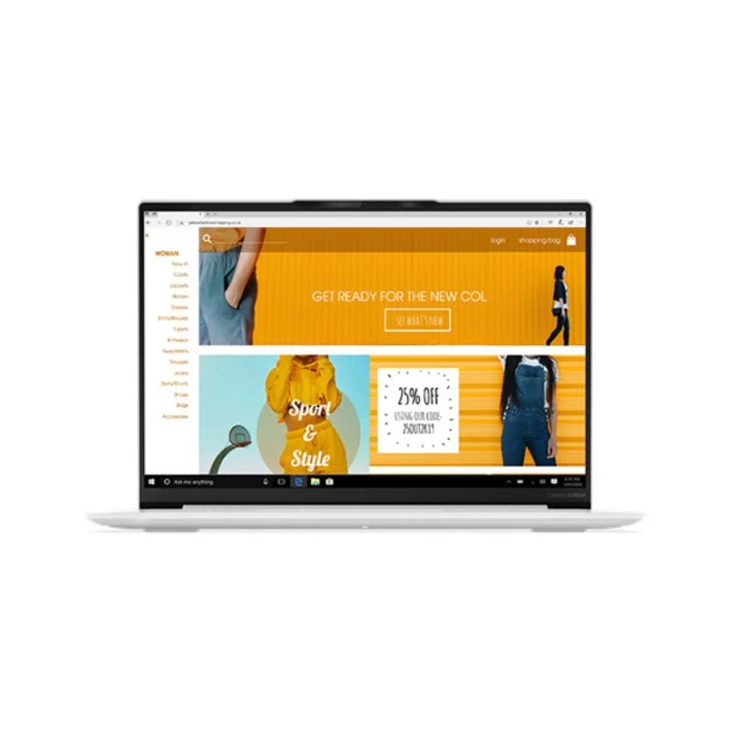 Laptop Lenovo Yoga Slim 7 Carbon 13ITL5 (82EV00AVVN)/ Moon White/ Intel Core i5-1135G7 (upto 4.2Ghz, 8MB)/ RAM 16GB/ 512GB SSD/ Intel Iris Xe Graphics/ 13.3inch WQXGA/ Win 11H/ 3Yrs