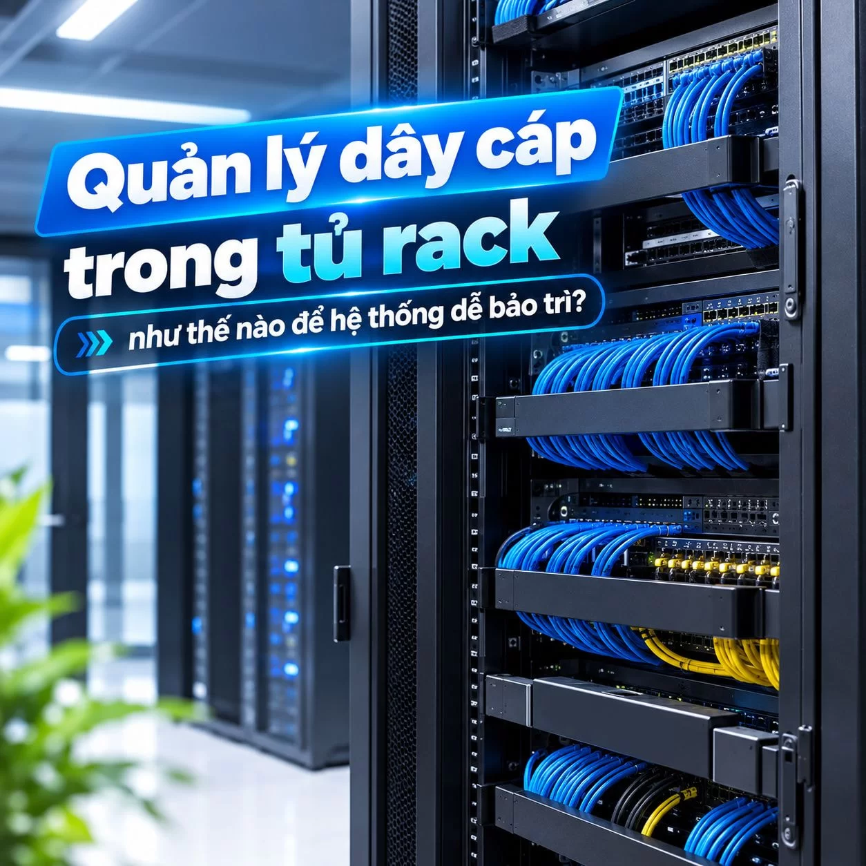 Quản lý dây tủ rack - Hợp Thành Thịnh