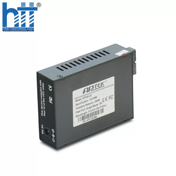 HỢP THÀNH THỊNH - Bộ chuyển đổi Quang 100M Single Mode APTEK AP100-20