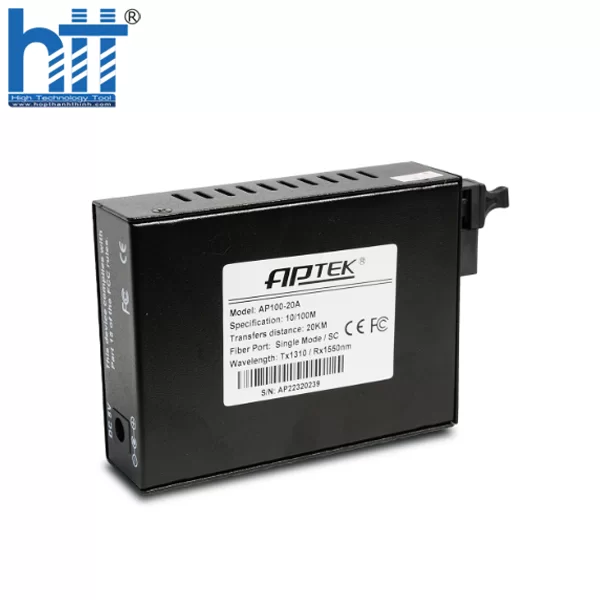 Bộ chuyển đổi Quang 100M Single Mode APTEK AP100-20A