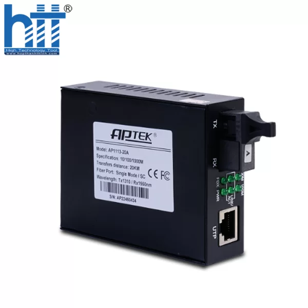 HỢP THÀNH THỊNH - Bộ chuyển đổi quang Gigabit đơn mode APTEK AP1113-20A