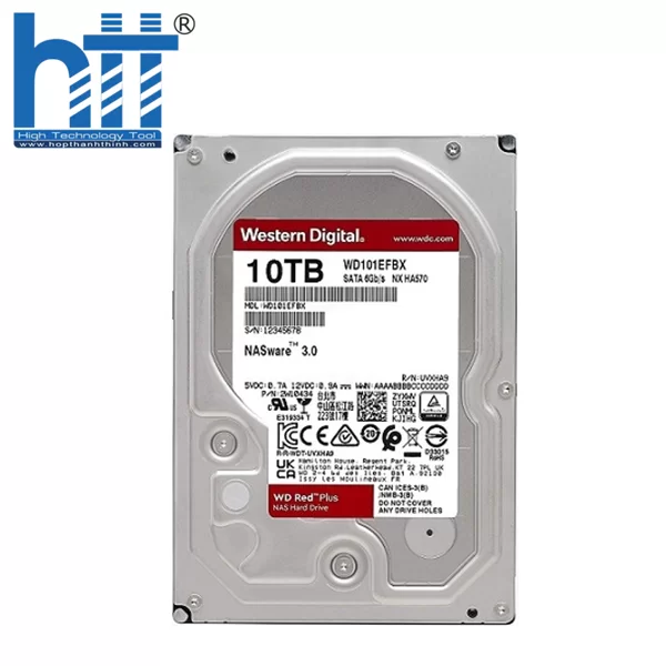 HỢP THÀNH THỊNH - Ổ cứng Western Digital Red Plus 10TB  WD101EFBX