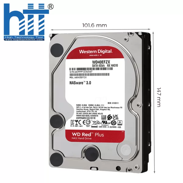 HỢP THÀNH THỊNH - Ổ cứng Western Digital Red Plus 12TB WD120EFBX