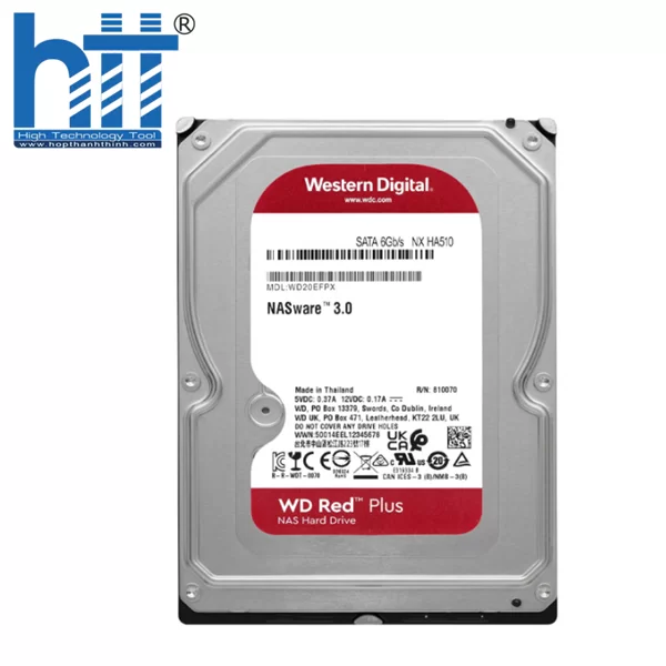 HỢP THÀNH THỊNH - Ổ cứng Western Digital Red Plus 12TB WD120EFBX