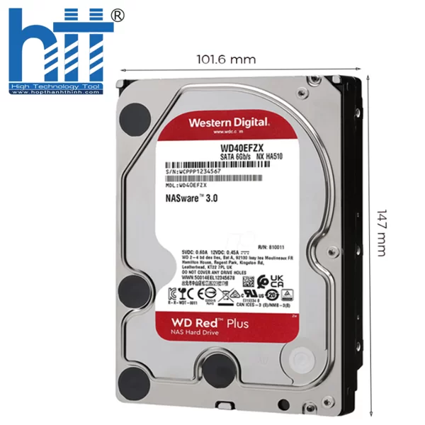 HỢP THÀNH THỊNH - HDD Western Digital 2TB Red Plus WD20EFPX