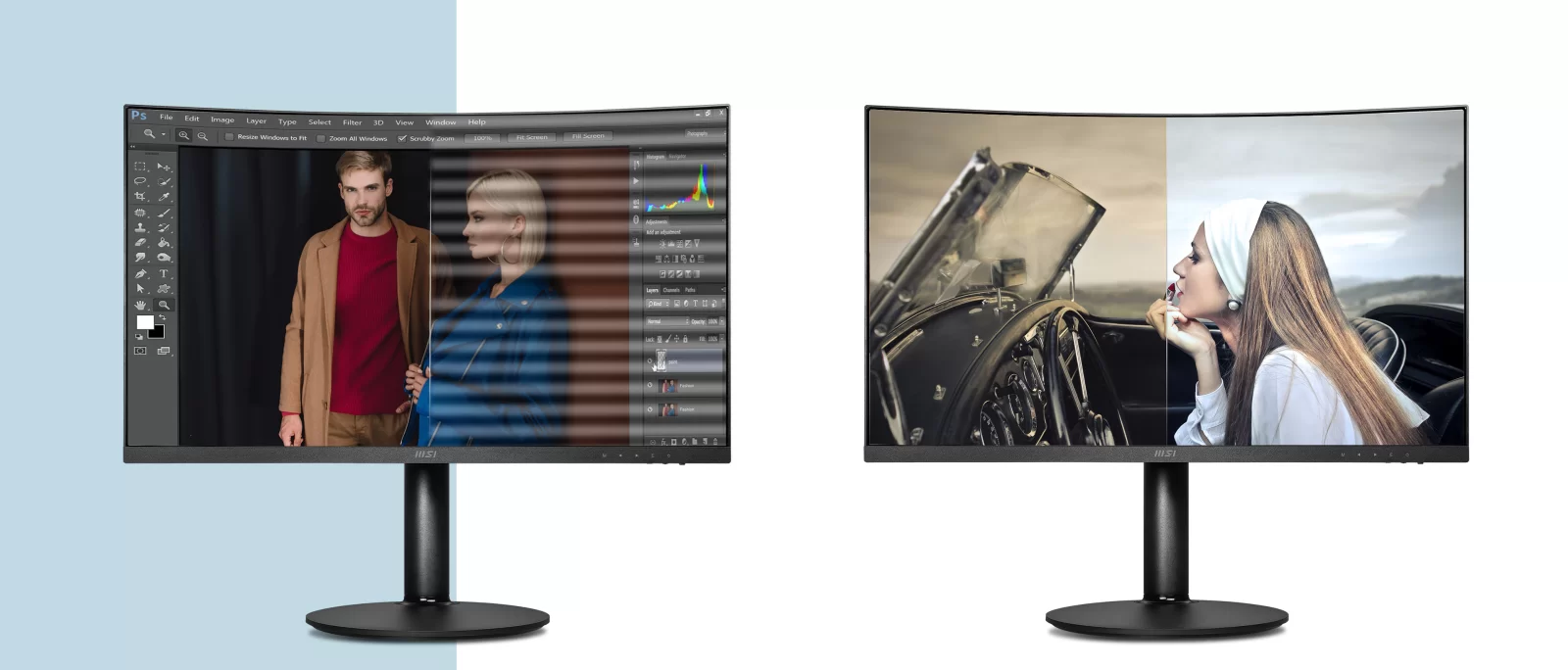 HTT - Màn hình MSI Modern MD271CP 27 inch FHD VA 75Hz Cong