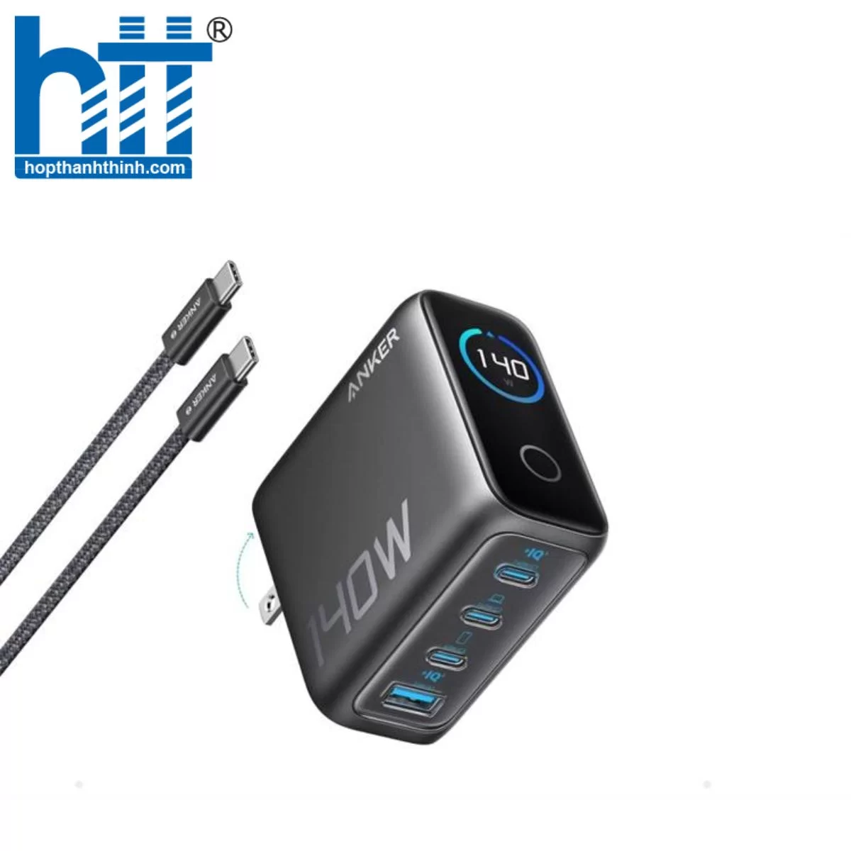Anker B2697 – Sạc nhanh 140W, 4 thiết bị cùng lúc