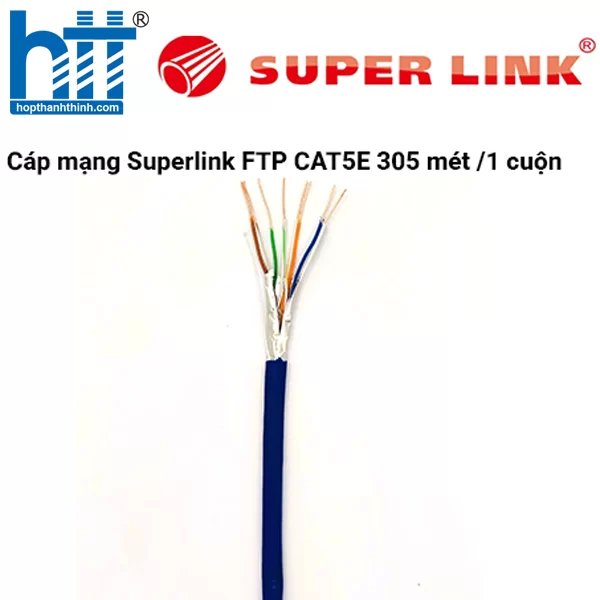 HỢP THÀNH THỊNH - Cáp mạng Superlink FTP CAT5E 305 mét /1 cuộn