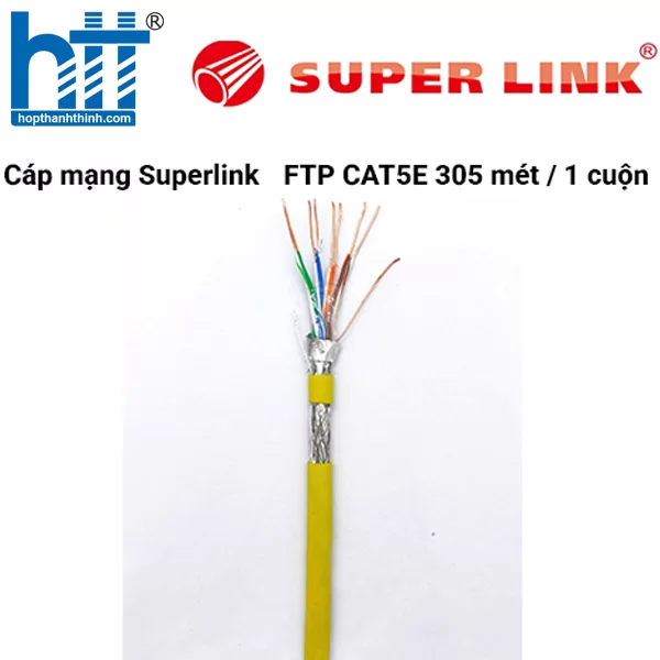 HỢP THÀNH THỊNH - Cáp mạng Superlink SFTP CAT5E 305 mét / 1 cuộn