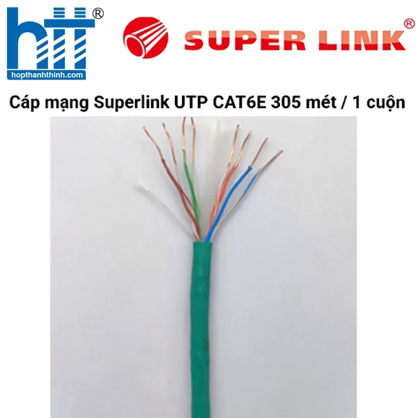HỢP THÀNH THỊNH - Cáp mạng Superlink UTP CAT6E 305 mét / 1 cuộn