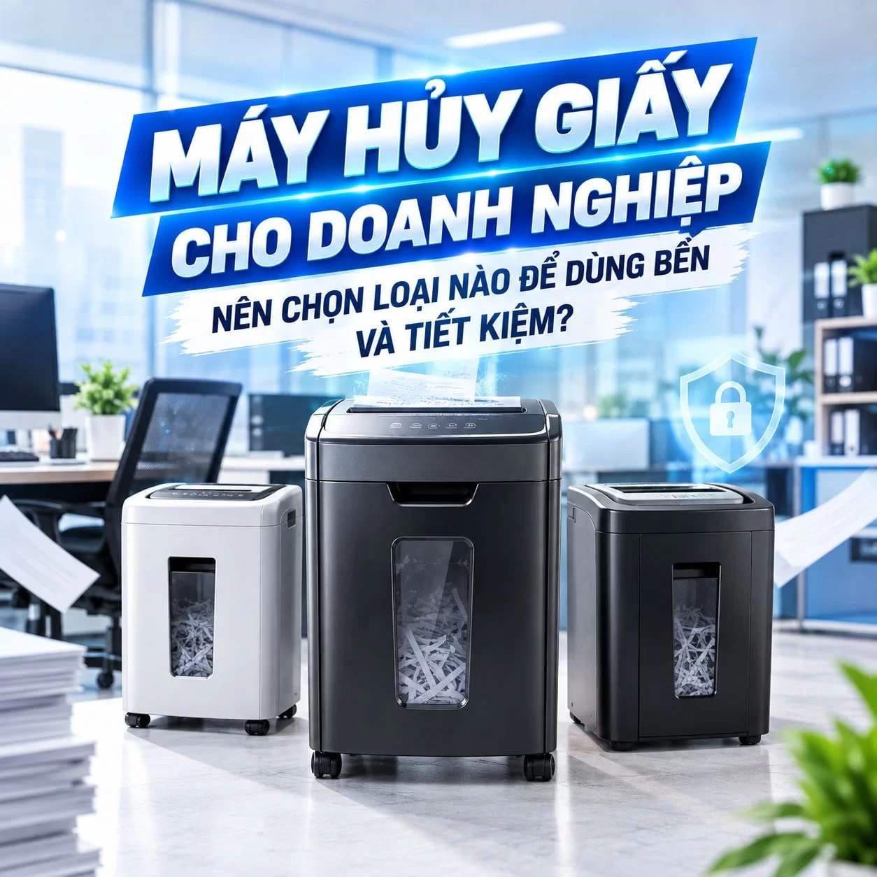 Máy hủy giấy doanh nghiệp - HTT