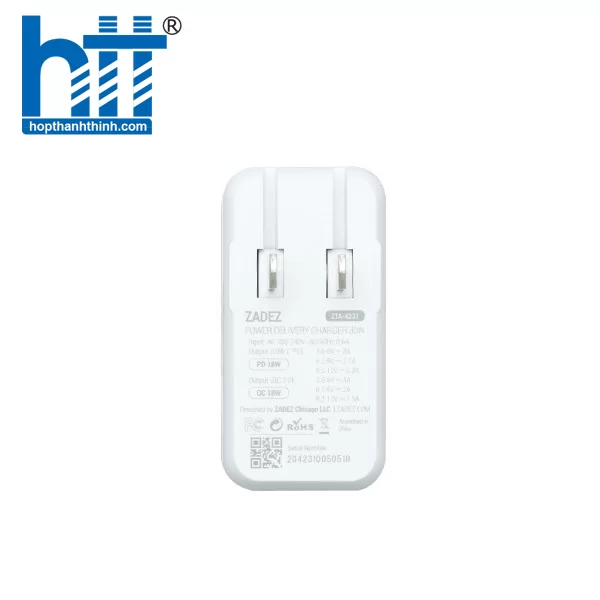 Hợp Thành Thịnh - Sạc nhanh chuẩn PD 36W Zadez ZTA-4231