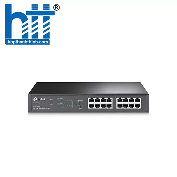 Hợp Thành Thịnh - Switch TP-Link TL-SG1016PE (Gigabit (1000Mbps)/ 16 Cổng/ Smart Switch/ 8 cổng PoE/ Vỏ Thép)
