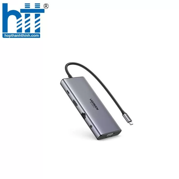 Hub USB Type-C 11 trong 1 HDMI 4K@60Hz, VGA 1080p, USB-C, USB-A, RJ45, SDTF, 3.5mm Ugreen 45520