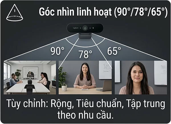 Góc nhìn linh hoạt – tùy biến theo nhu cầu sử dụng