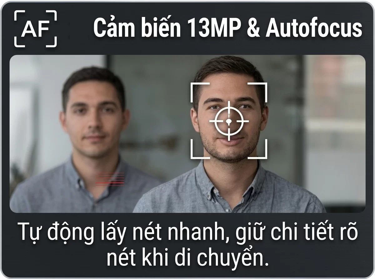 Webcam Logitech Brio 4k - tự động lấy nét khi di chuyển