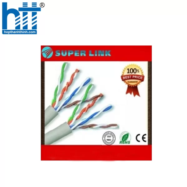 HỢP THÀNH THỊNH - Cáp mạng 100% đồng nguyên chất Superlink Cat 5e UTP
