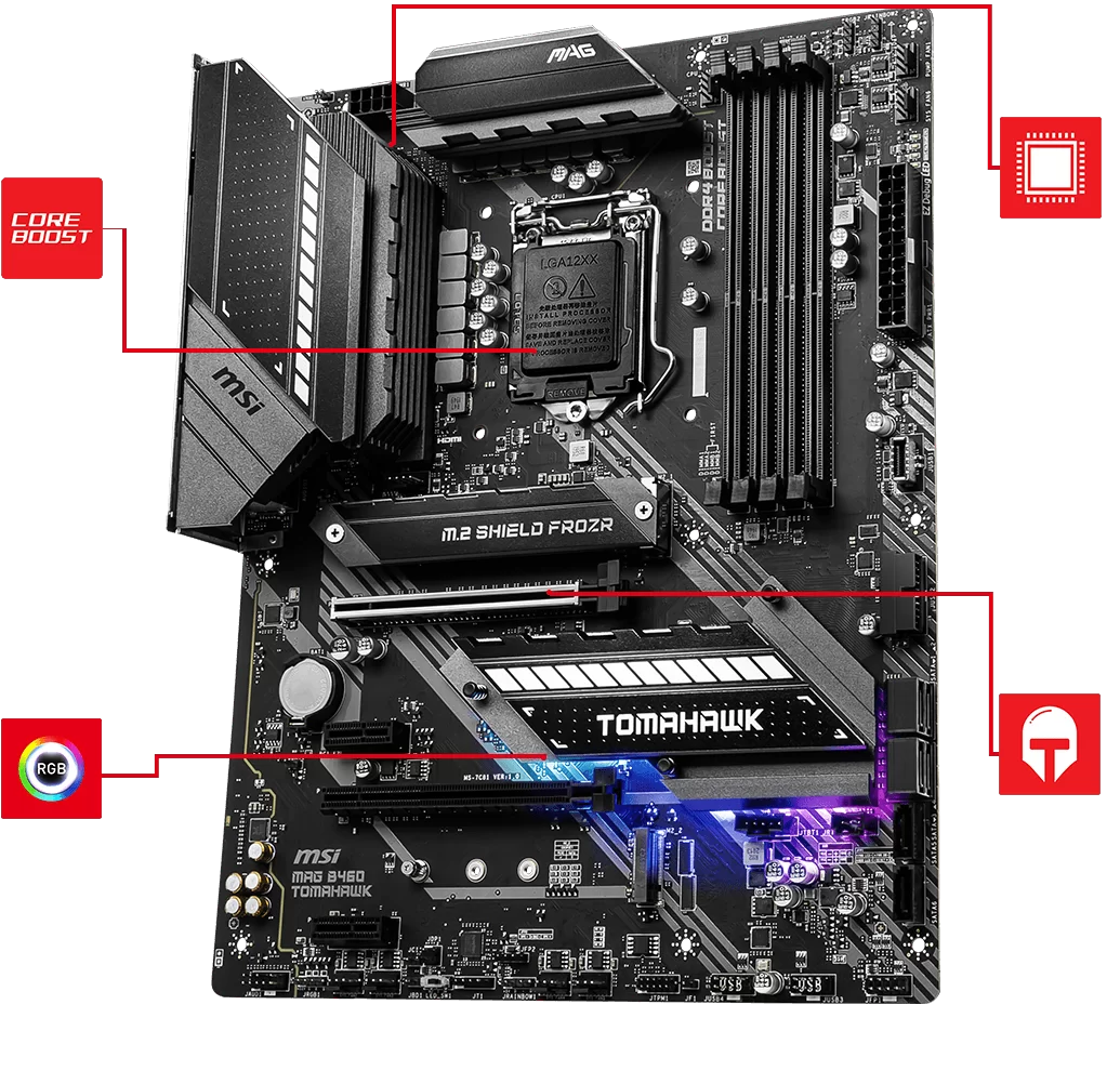 Hợp Thành Thịnh - Mainboard MSI MAG B460 TOMAHAWK 
