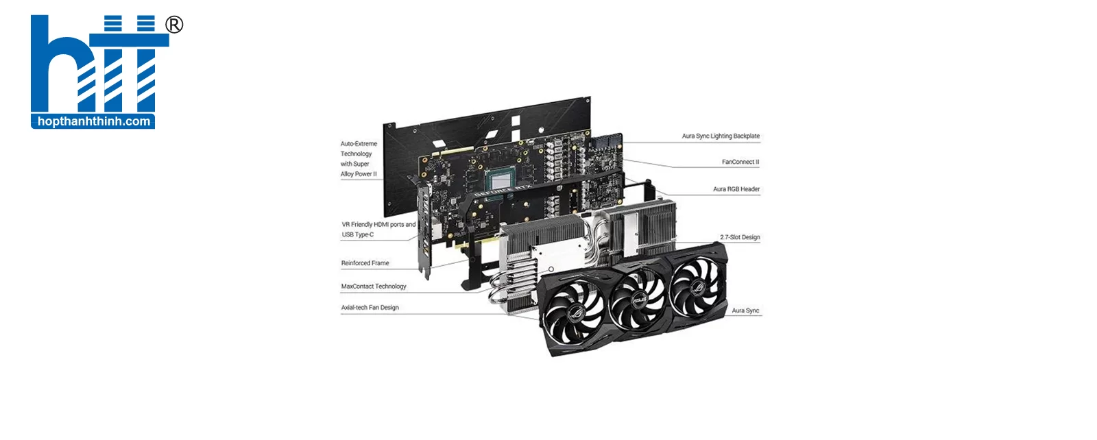 HTT - Card màn hình ASUS Dual Radeon RX 6600 V3 8GB GDDR6 (DUAL-RX6600-8G-V3)