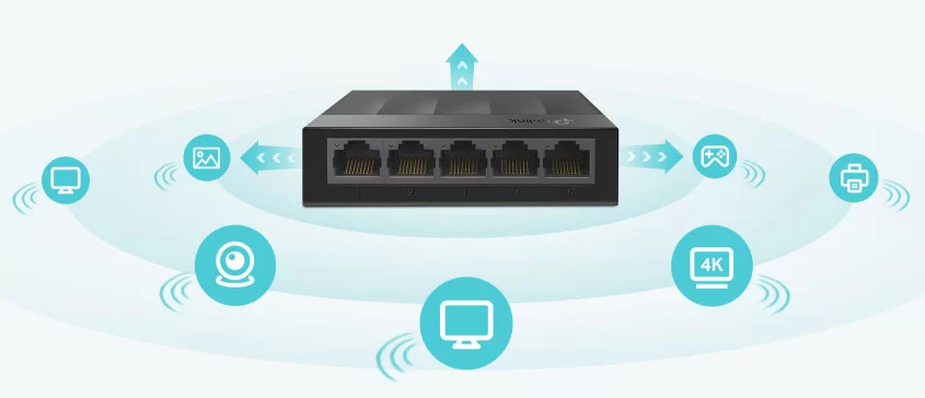 Hợp Thành Thịnh - Switch TP-Link LS1005G (Gigabit (1000Mbps)/ 5 Cổng/ Vỏ Nhựa)