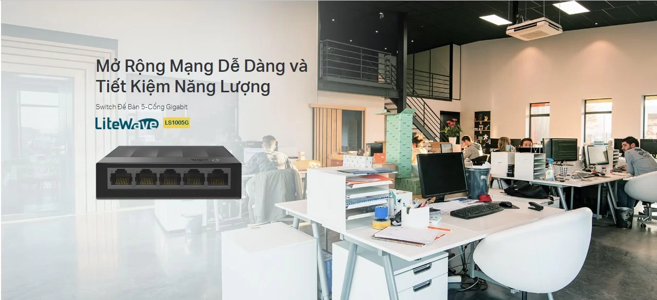 Hợp Thành Thịnh - Switch TP-Link LS1005G (Gigabit (1000Mbps)/ 5 Cổng/ Vỏ Nhựa)