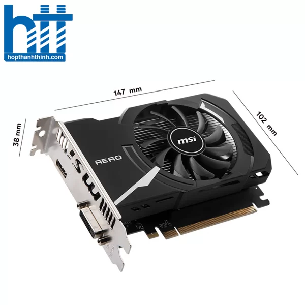 Hợp Thành Thịnh - Card đồ họa MSI GeForce GT 1030 AERO ITX 4GD4 OC (4GB/ DDR4/ 64 bit)