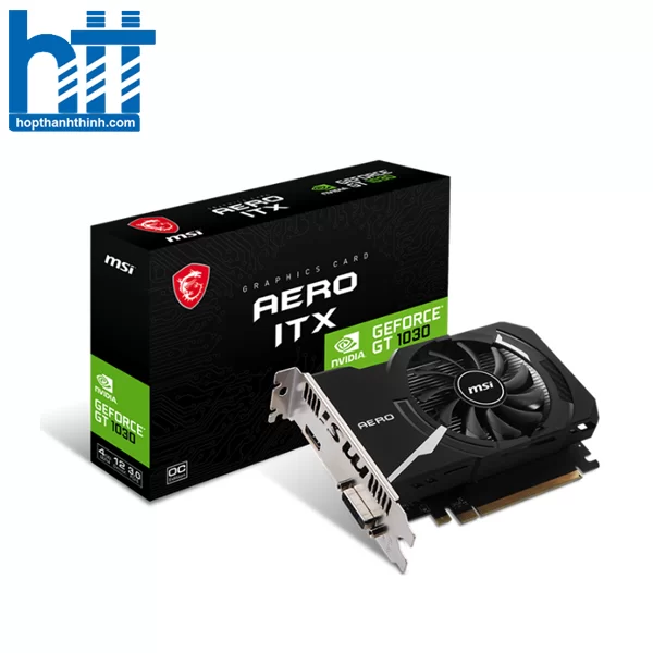 Hợp Thành Thịnh - Card đồ họa MSI GeForce GT 1030 AERO ITX 4GD4 OC (4GB/ DDR4/ 64 bit)