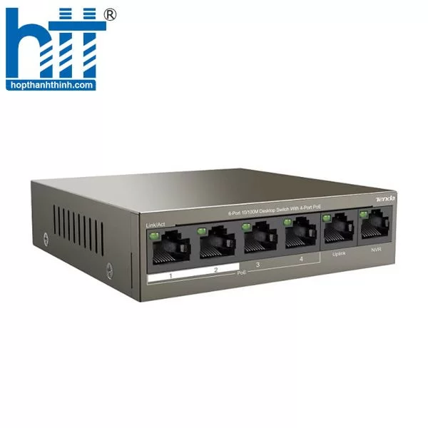 Hợp Thành Thịnh - Switch PoE Tenda TEF1106P-4-63W