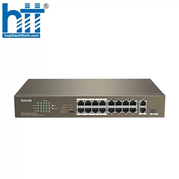 Hợp Thành Thịnh - Switch PoE TENDA TEF1118P-16-150W