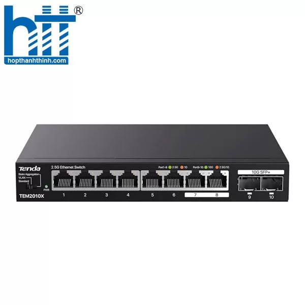Hợp Thành Thịnh - Switch Tenda TEM2010X 8 cổng 2.5G