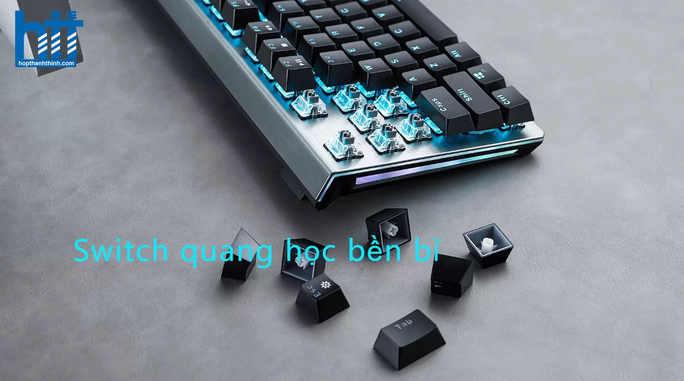HTT - Bàn phím quang cơ gaming có dây Rapoo V530 Led RGB
