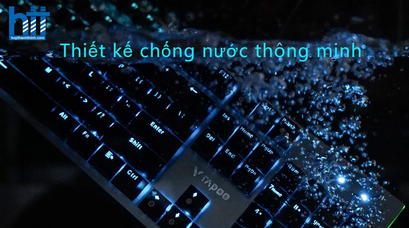 HTT - Bàn phím quang cơ gaming có dây Rapoo V530 Led RGB