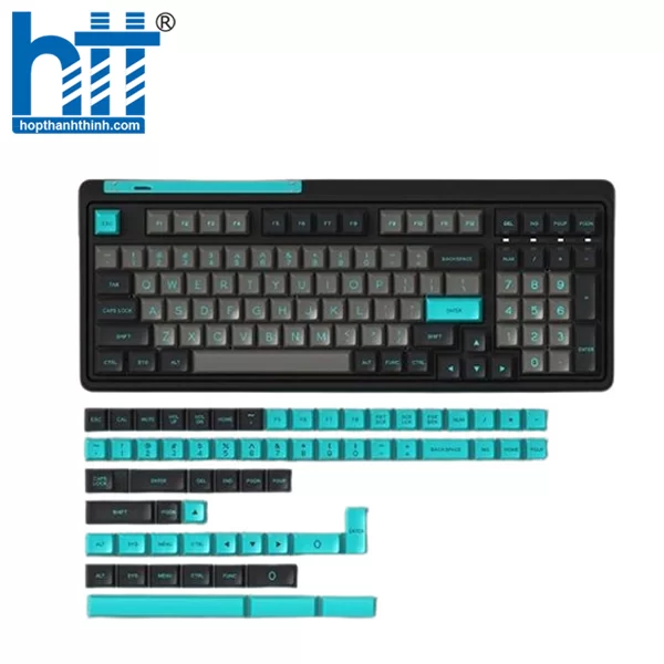 HTT - Bàn Phím Cơ Có Dây - FL-Esports CMK98 SAM GRAPHITE GREEN