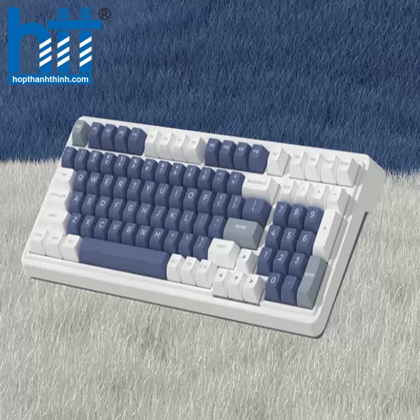 HỢP THÀNH THỊNH - Bàn phím cơ FL-Esports CMK99SAM Ice Blue 3 Mode TTC Speed Silver V2