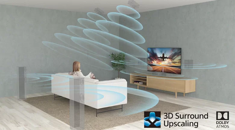 Tivi LED Sony KD-65X95J - Tất cả các nội dung bạn xem được nâng cấp lên âm thanh vòm nhờ công nghệ nâng cấp âm thanh vòm 3D Tivi LED Sony KD-65X95J - Tất cả các nội dung bạn xem được nâng cấp lên âm thanh vòm nhờ công nghệ nâng cấp âm thanh vòm 3D