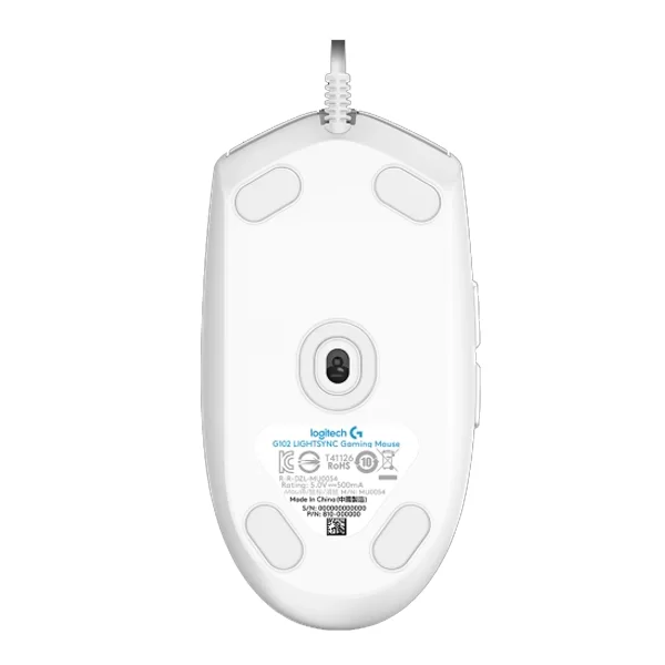Chuột có dây Logitech G102 LIGHTSYNC RGB White