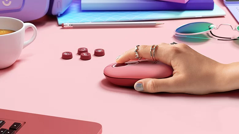 Chuột Logitech không dây POP MOUSE emoji Button (Wireless/Bluetooth) nút xoay thông minh