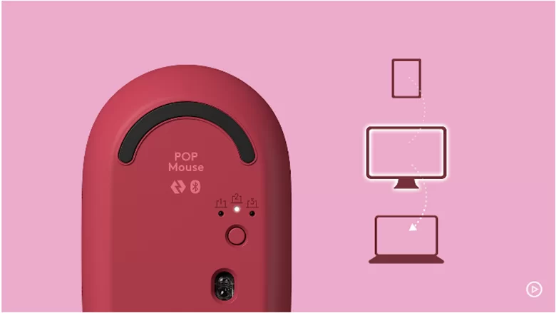 Chuột Logitech không dây POP MOUSE emoji Button (Wireless/Bluetooth) kết nối 3 thiết bị 