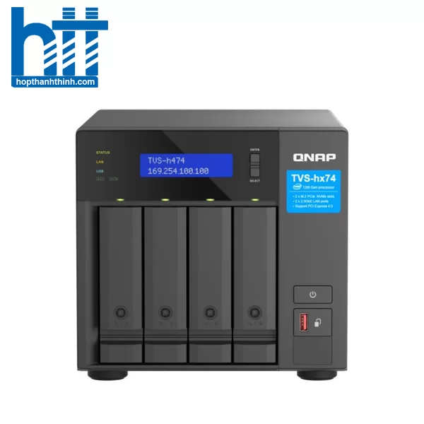 HTT - Thiết bị lưu trữ NAS QNAP 4 bay TVS-h474-PT-8G