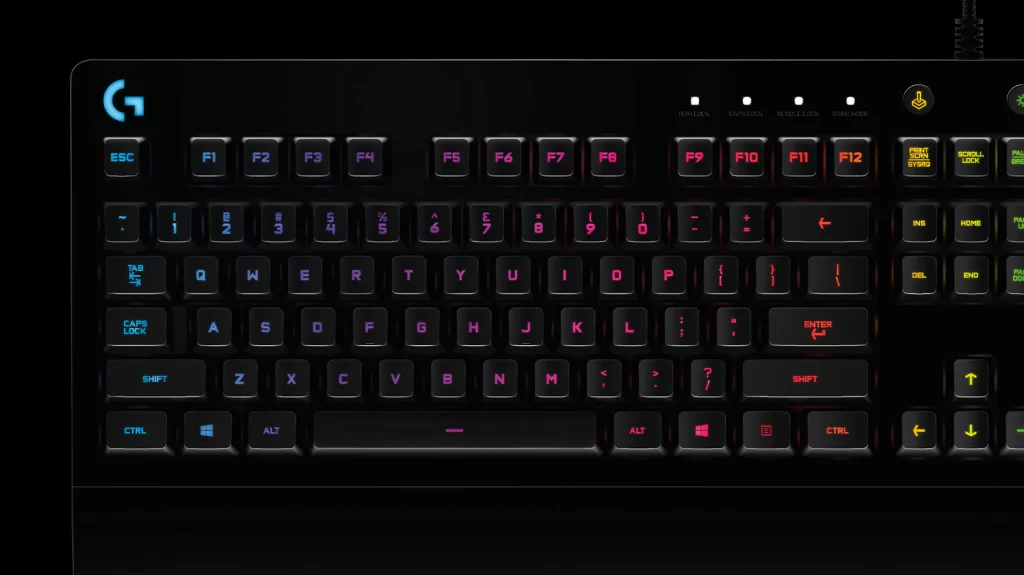 Bàn phím cơ Logitech G213 Prodigy RGB Gaming có thể tuỳ chỉnh bằng phần mềm Ghub