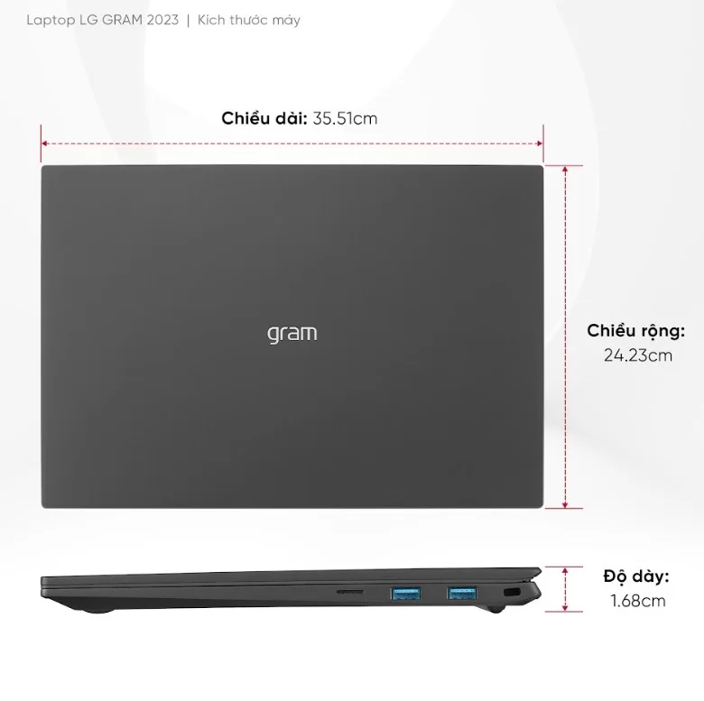 HTT -Laptop LG Gram 2023 16ZD90R-G.AX55A5